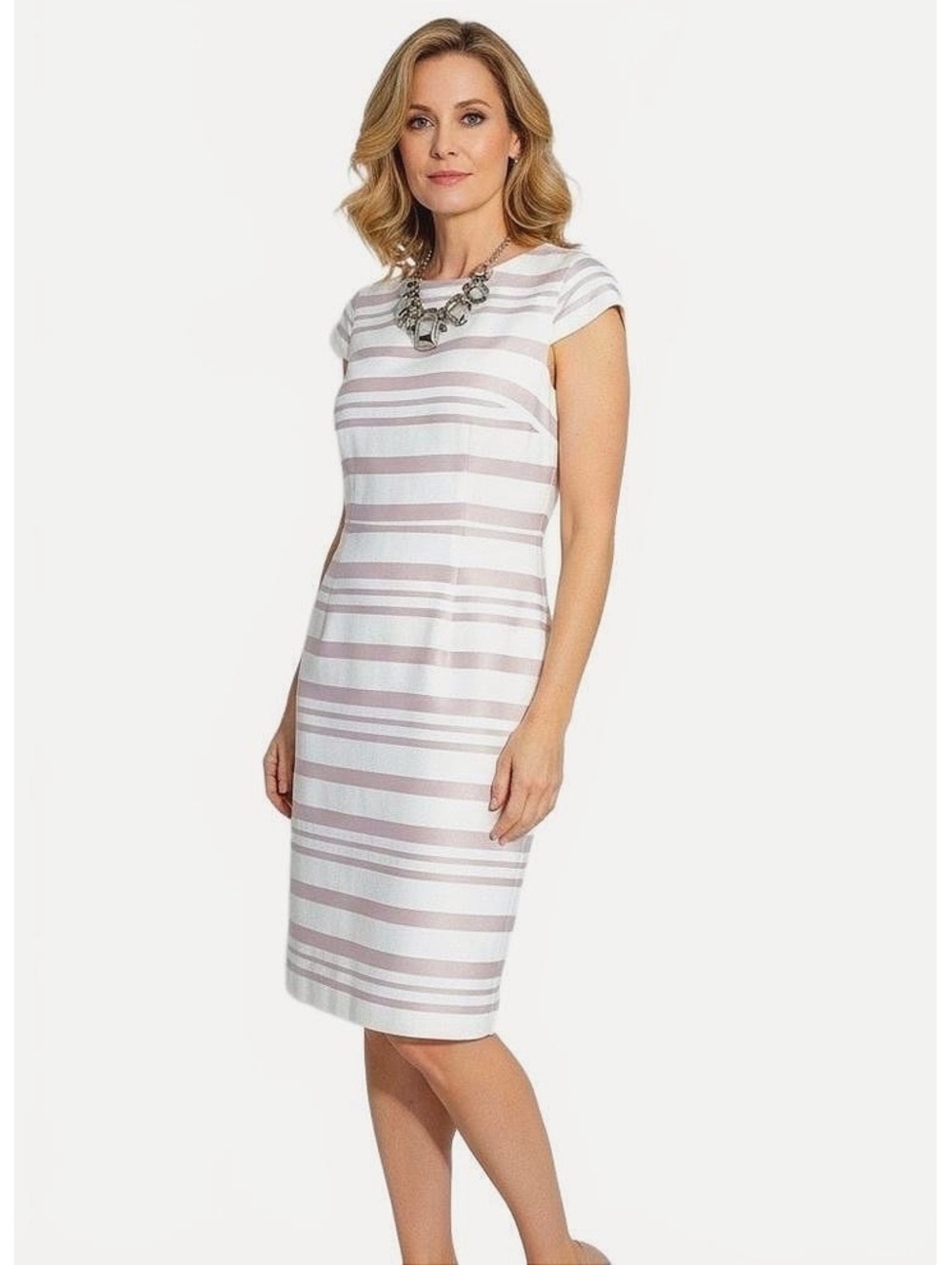 J Crew Double Striped Tailored Dress, size 8